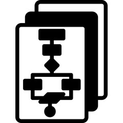 flowchart glyph icon