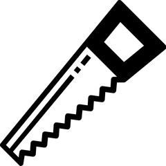 saw glyph icon