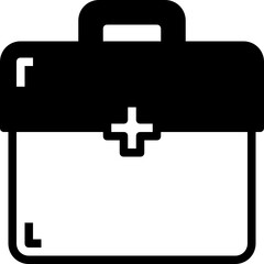 bag glyph icon