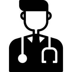 doctor glyph icon