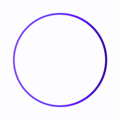 Round Circle Shape Design Vector With White Background