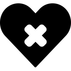 heart glyph icon