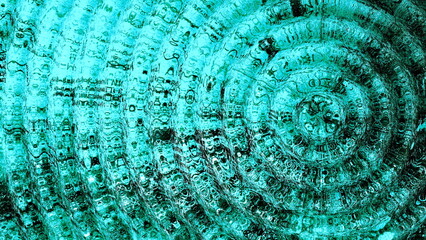 Abstract Radial Blue Pattern. Сircles Texture. Radial Waves.