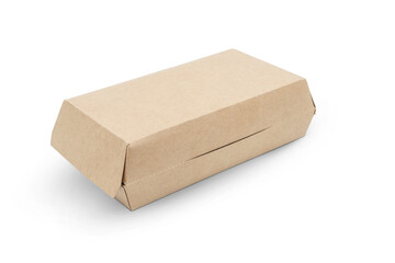 food cardboard box isolated on white background
