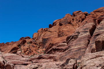 Fototapeta premium Orange Rock Formations at Red Rock Canyon, Nevada