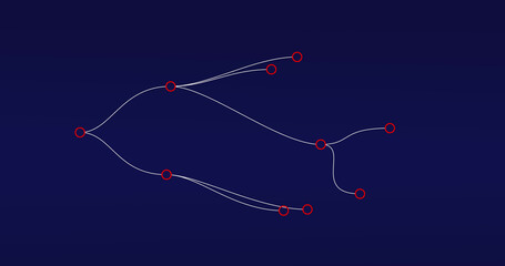 Image of shapes on blue background