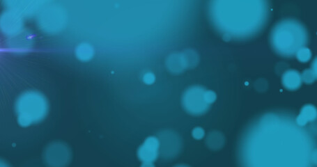 Image of light spots over blue background