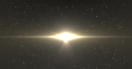 Image of light spots over black background