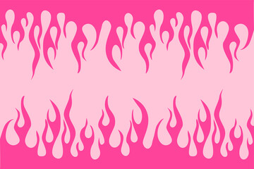 Retro fire girlish fiery background 70s 80s.