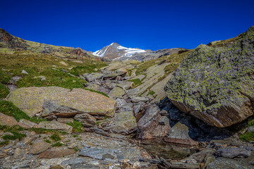 Fototapeta na wymiar Der Gran Paradiso im Aostatal
