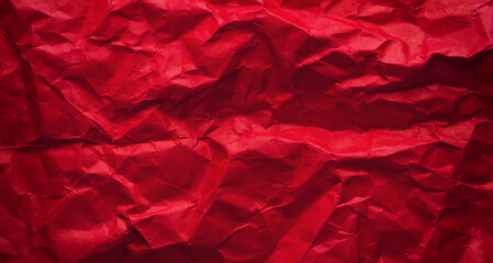 Dark red crumpled paper texture background