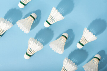 diagonal badminton feathers