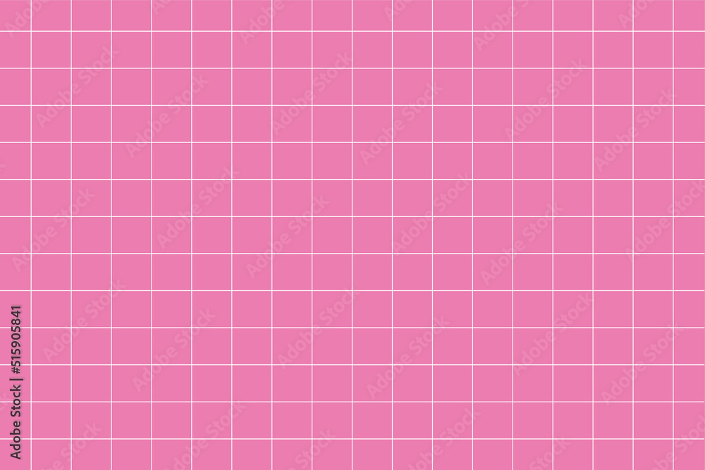 Poster pink chess pattern background. simple modern grid texture.