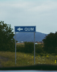 Sign on sky