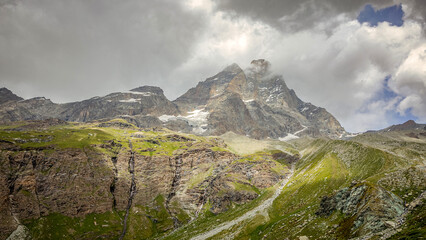 Das Matterhorn von Italien aus gesehen