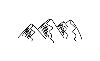 vector illustration of a mountains 