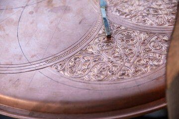 decoration pattern on metal plate