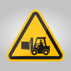 Forklift truck sign,Hazard warning forklift