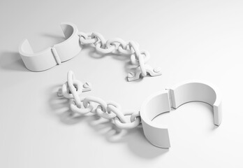 Shackles White Bolted