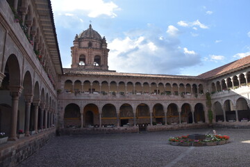 Fototapeta na wymiar Cusco, the old historical town of the Incas where ancient ruins and colonial architecture meet