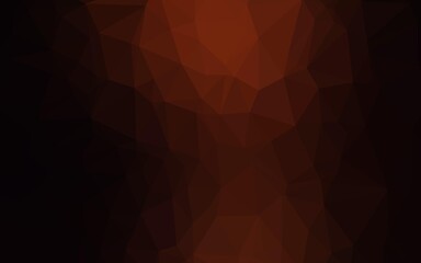 Obraz premium Dark Red vector abstract polygonal cover.