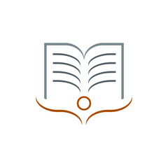 Education concept man with book