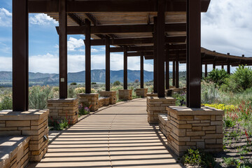 Walkway Through Garden At Mesa Verde Visitors Center