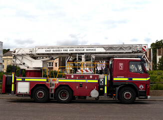 Fototapeta na wymiar Fire Engine in Hastings.