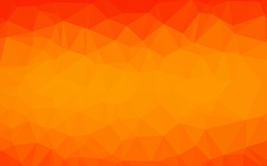 Obraz premium Light Orange vector triangle mosaic cover.