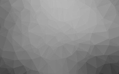 Light Silver, Gray vector shining triangular template.