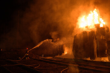 Missile attack on a railway station in the Lviv region