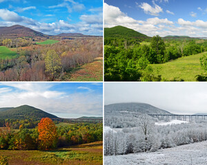 four seasons from the same spot