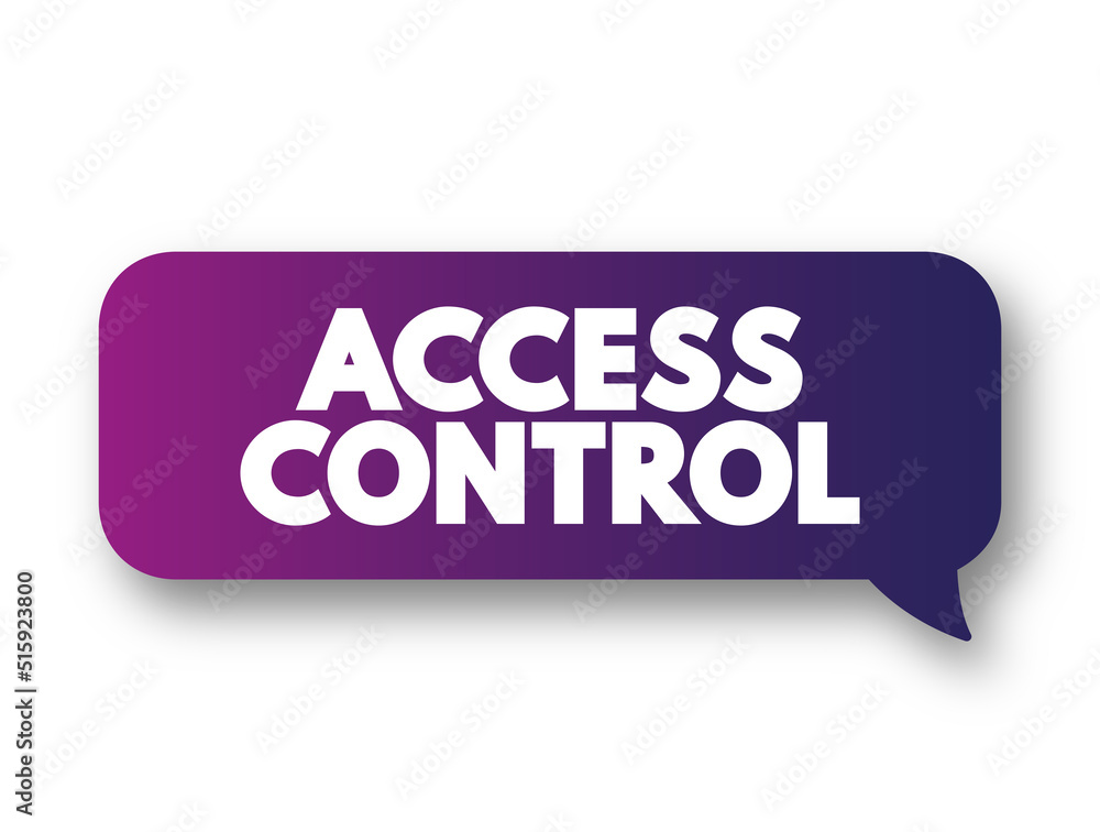 Poster access control - selective restriction of access to a place or other resource, while access manageme