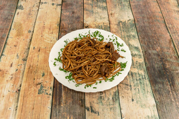 Chinese noodles are a preparation of pasta originating in Chinese cuisine and its different varieties, together with rice, are basic for the majority of the population of Asian countries