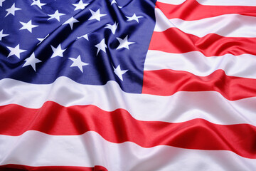 Background, star spangled flag United States America.