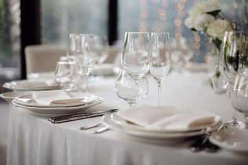 table setting for a dinner