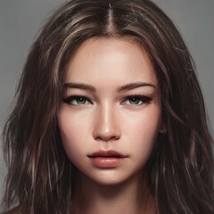 Fototapeta premium cute and pretty girl