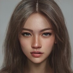 Fototapeta premium cute and pretty girl