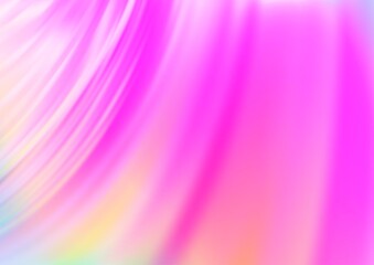 Light Pink vector template with bent ribbons.