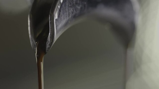 Pouring Coffee Into Cup close up