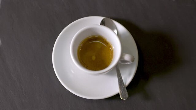Cup of coffee on the table