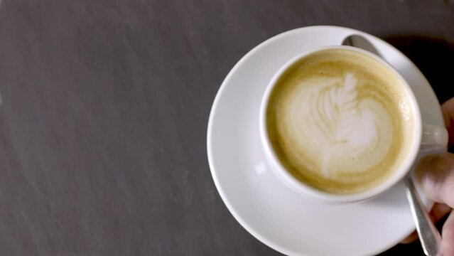 Cup of coffee on the table