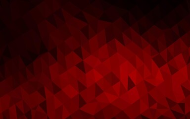Obraz premium Dark Red vector blurry triangle texture.