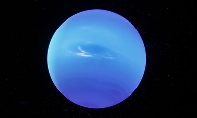 View of Neptune from outer space