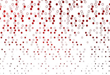 Light Red vector pattern with spheres.