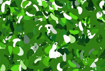 Light Green vector background with abstract forms.