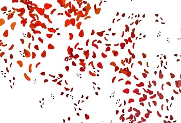 Fototapeta premium Light Orange vector background with abstract forms.