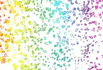 Light Multicolor, Rainbow vector texture with disks.