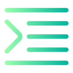 Obraz premium indent gradient icon
