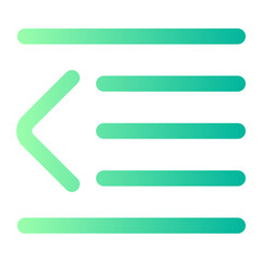 Obraz premium indent gradient icon